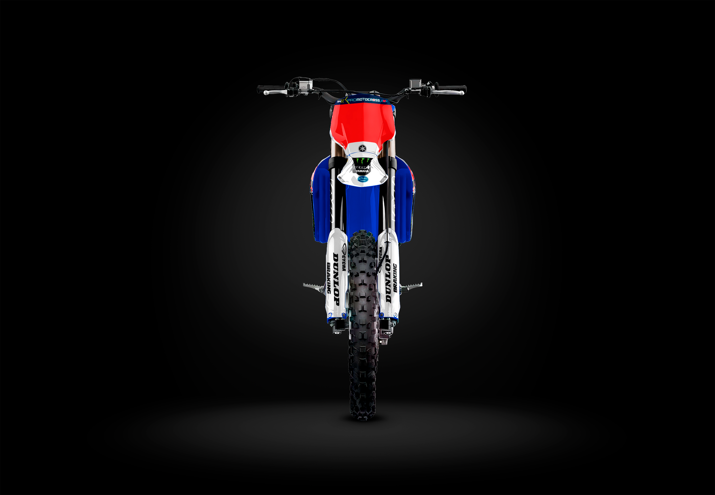 Blue Camo Monster Graphics Kit for Yamaha YZ-F & WR-F Models