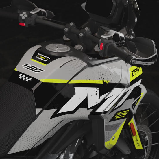CFMOTO 450 MT (2024-2026) – Rally Adventure Graphic Kit