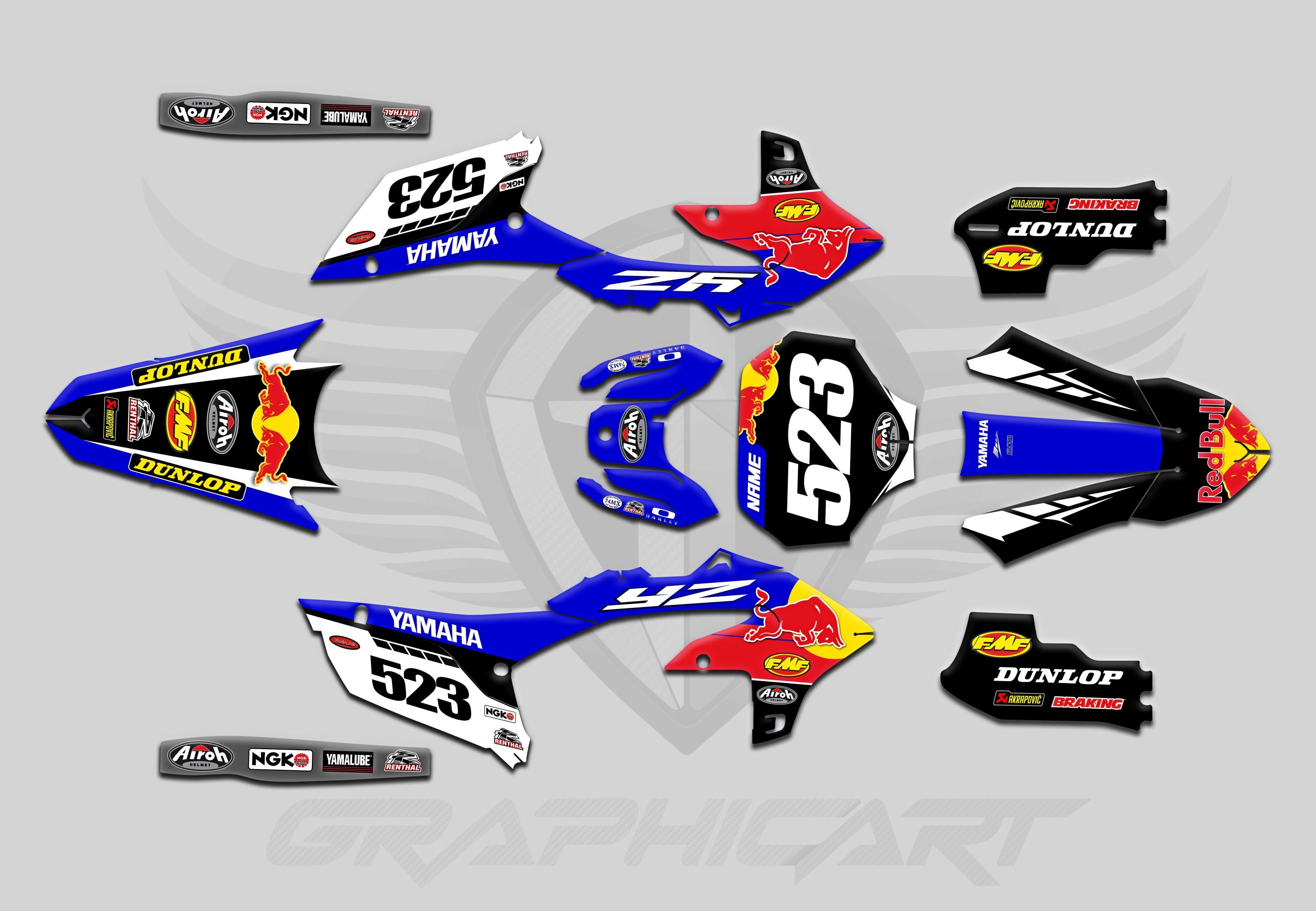 Custom Graphics Kit for Yamaha YZ-F & WR-F Models
