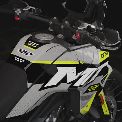 CFMOTO 450 MT (2024-2026) – Rally Adventure Graphic Kit
