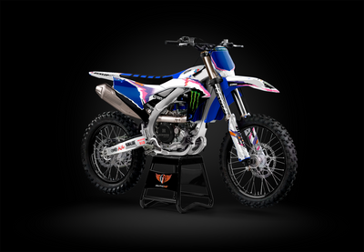 White, Purple & Pink Monster Decal Kit for Yamaha YZ-F & WR-F Models