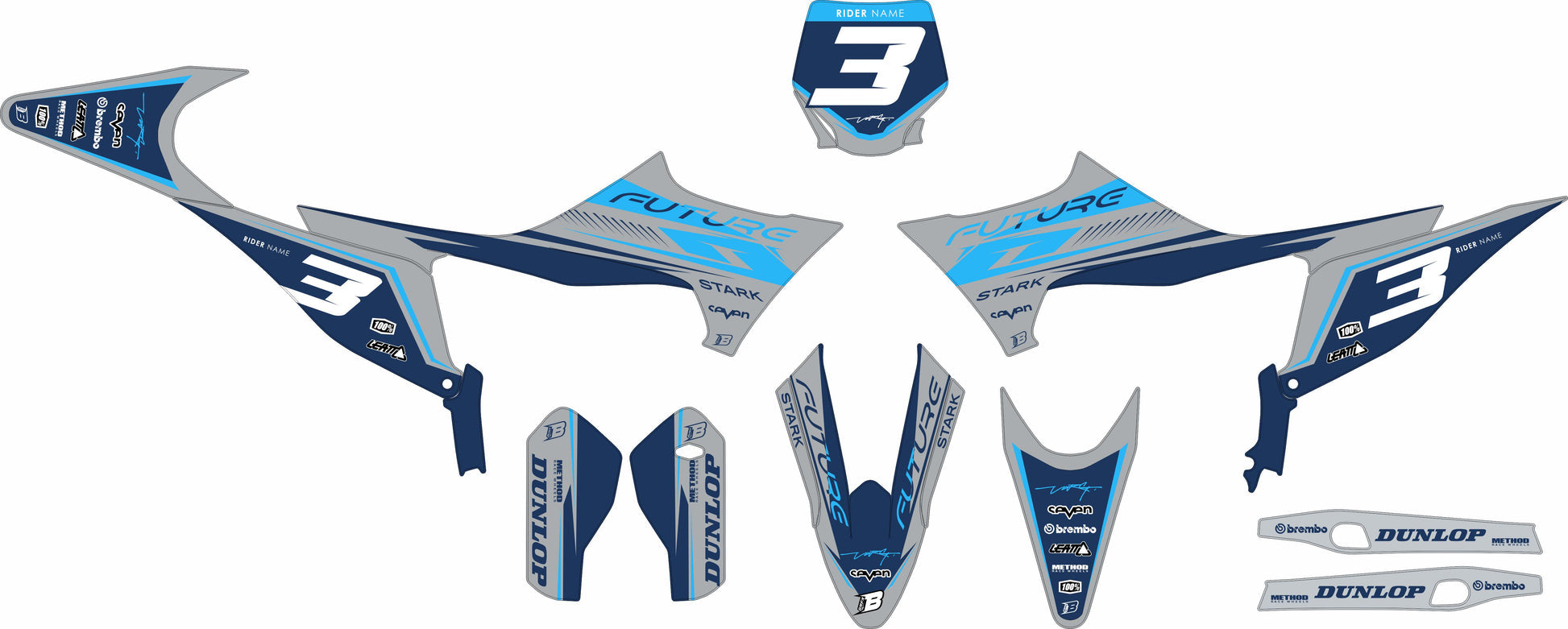 Stark Varg – Future Blue Graphic Kit